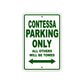 Contessa Boats Parking Only All Others Will Be Towed Sea Ocean Beach Lake Boat Aluminum Metal Sign Plate
