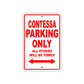 Contessa Boats Parking Only All Others Will Be Towed Sea Ocean Beach Lake Boat Aluminum Metal Sign Plate