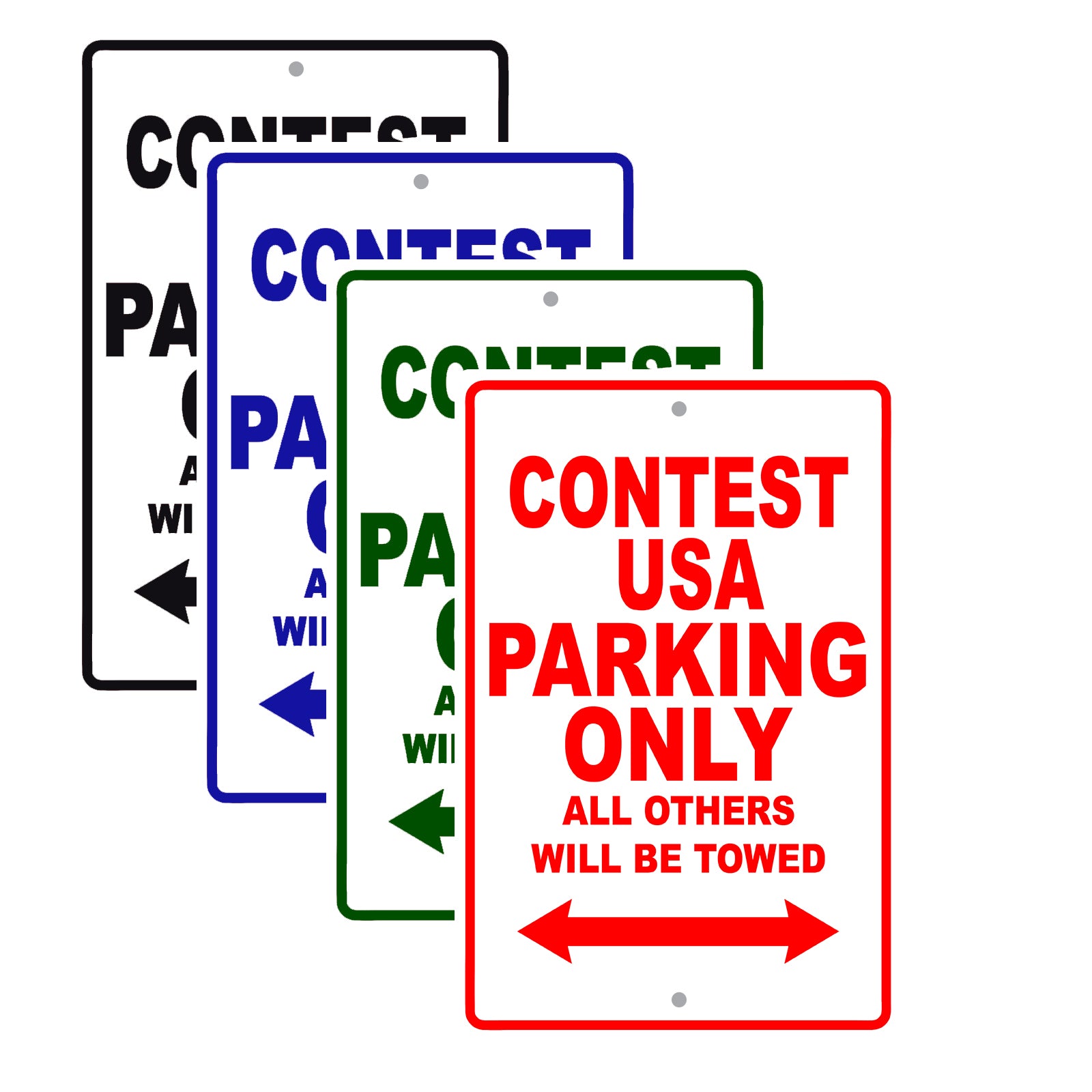 Contest USA Boats Parking Only All Others Will Be Towed Sea Ocean Beach Lake Boat Aluminum Metal Sign Plate