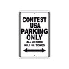 Contest USA Boats Parking Only All Others Will Be Towed Sea Ocean Beach Lake Boat Aluminum Metal Sign Plate
