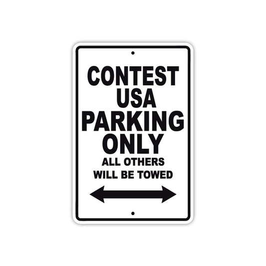 Contest USA Boats Parking Only All Others Will Be Towed Sea Ocean Beach Lake Boat Aluminum Metal Sign Plate