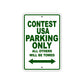 Contest USA Boats Parking Only All Others Will Be Towed Sea Ocean Beach Lake Boat Aluminum Metal Sign Plate