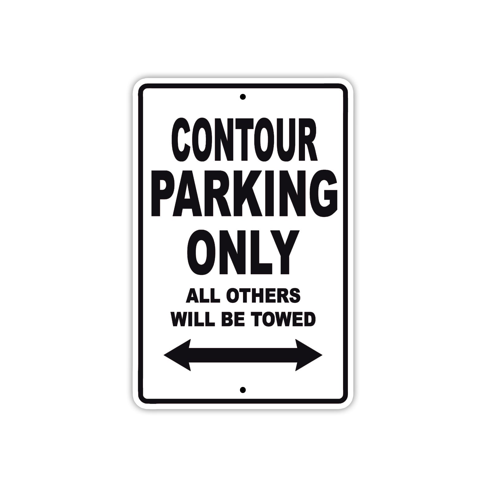 Contour Boats Parking Only All Others Will Be Towed Sea Ocean Beach Lake Aluminum Metal Sign Plate