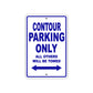Contour Boats Parking Only All Others Will Be Towed Sea Ocean Beach Lake Aluminum Metal Sign Plate