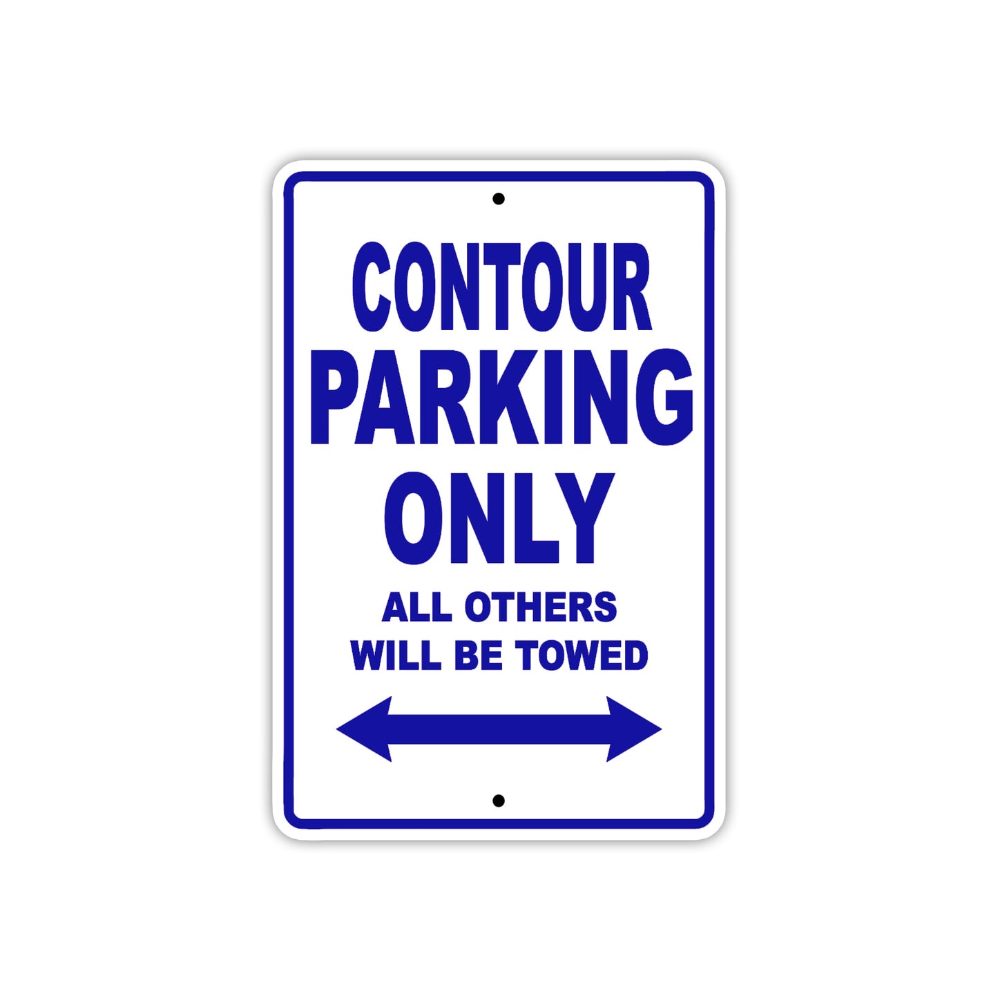 Contour Boats Parking Only All Others Will Be Towed Sea Ocean Beach Lake Aluminum Metal Sign Plate