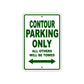 Contour Boats Parking Only All Others Will Be Towed Sea Ocean Beach Lake Aluminum Metal Sign Plate