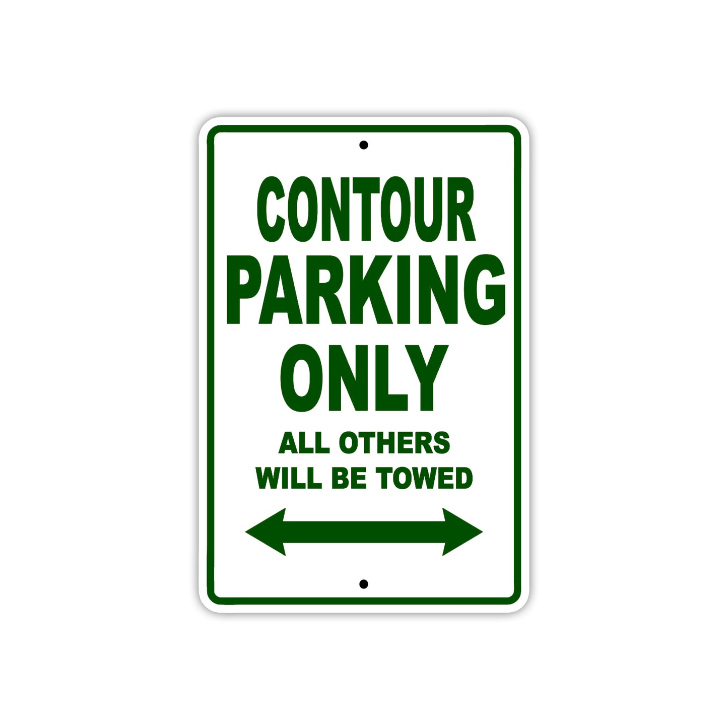 Contour Boats Parking Only All Others Will Be Towed Sea Ocean Beach Lake Aluminum Metal Sign Plate