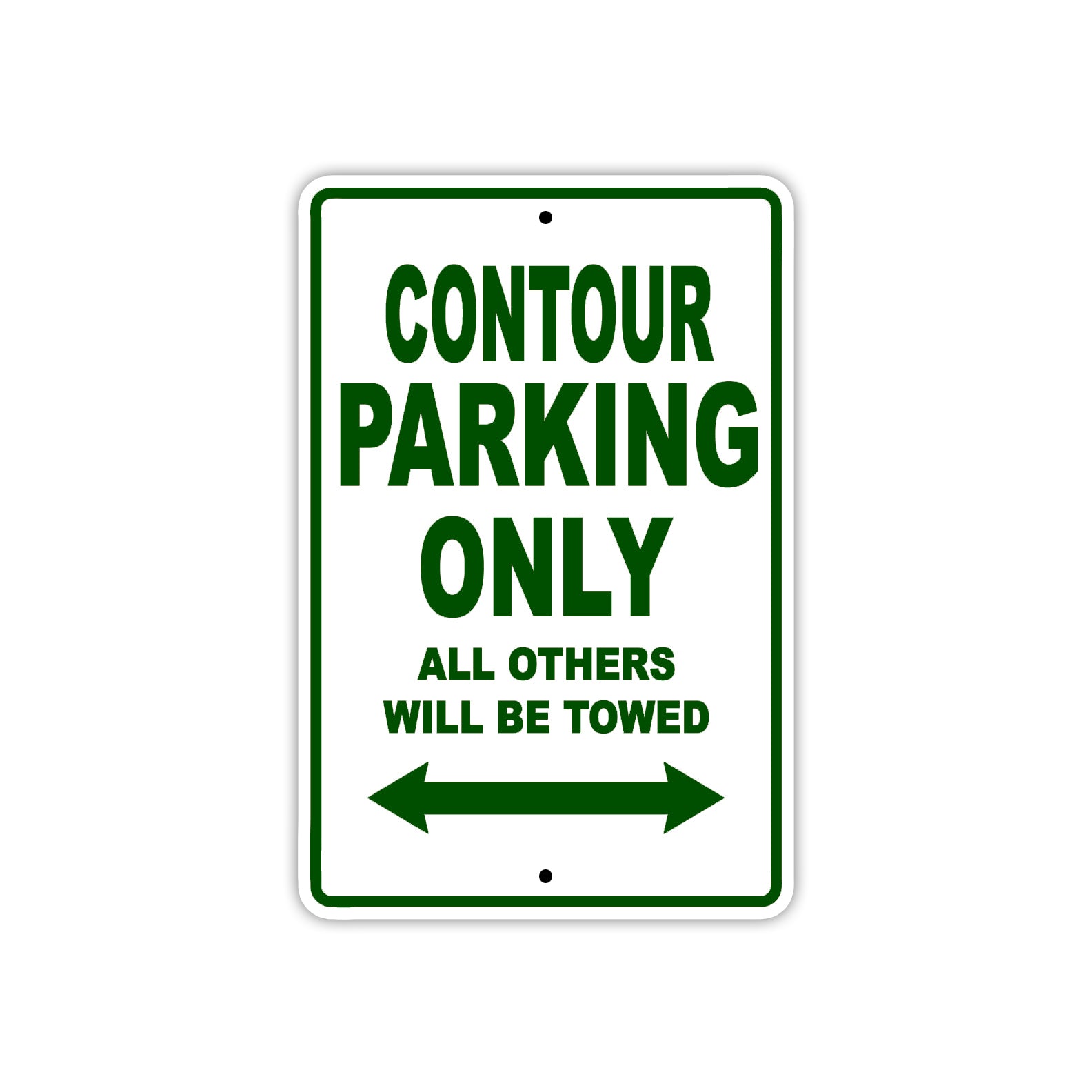 Contour Boats Parking Only All Others Will Be Towed Sea Ocean Beach Lake Aluminum Metal Sign Plate