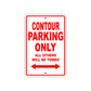 Contour Boats Parking Only All Others Will Be Towed Sea Ocean Beach Lake Aluminum Metal Sign Plate
