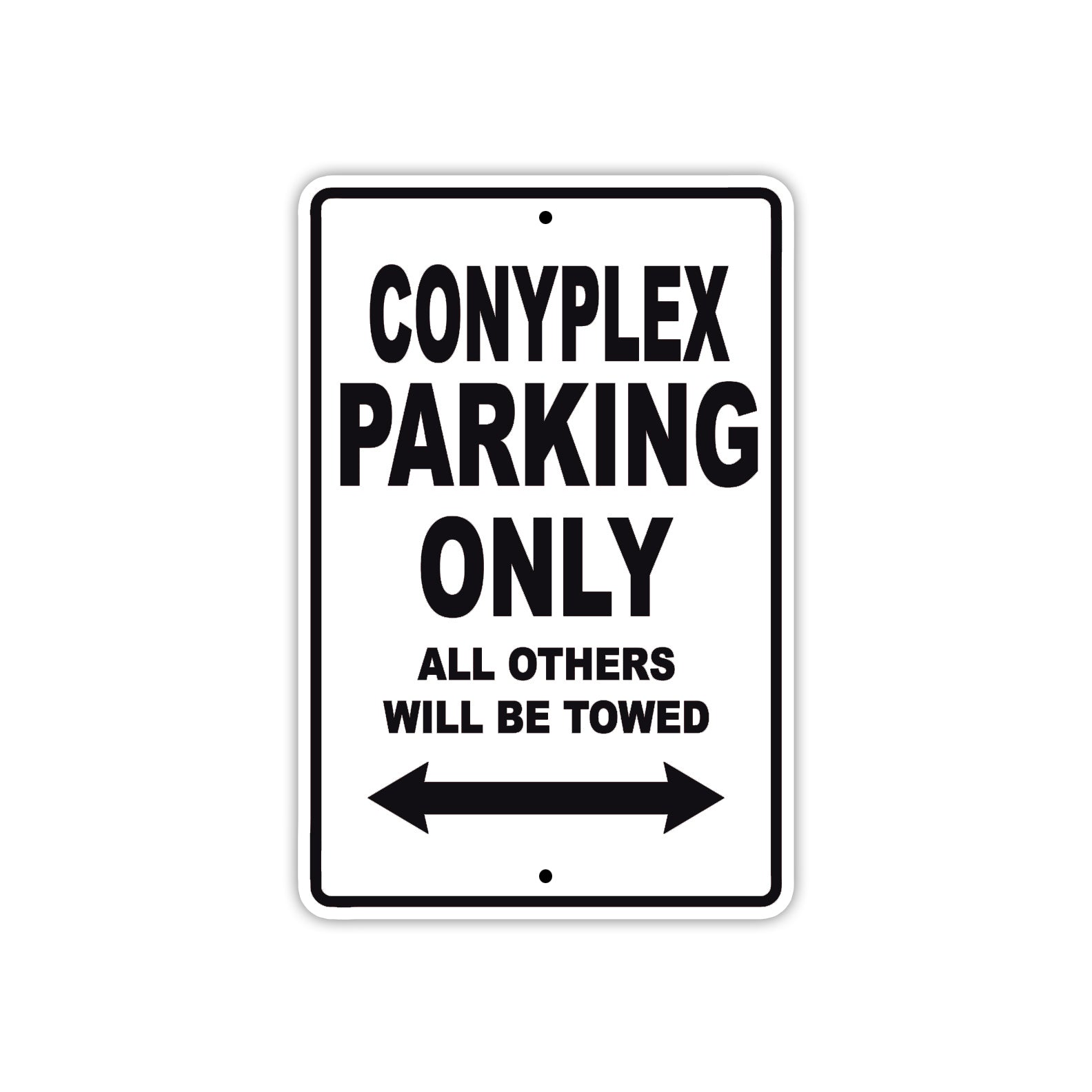 Conyplex Boats Parking Only All Others Will Be Towed Sea Ocean Beach Lake Aluminum Metal Sign Plate