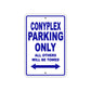 Conyplex Boats Parking Only All Others Will Be Towed Sea Ocean Beach Lake Aluminum Metal Sign Plate