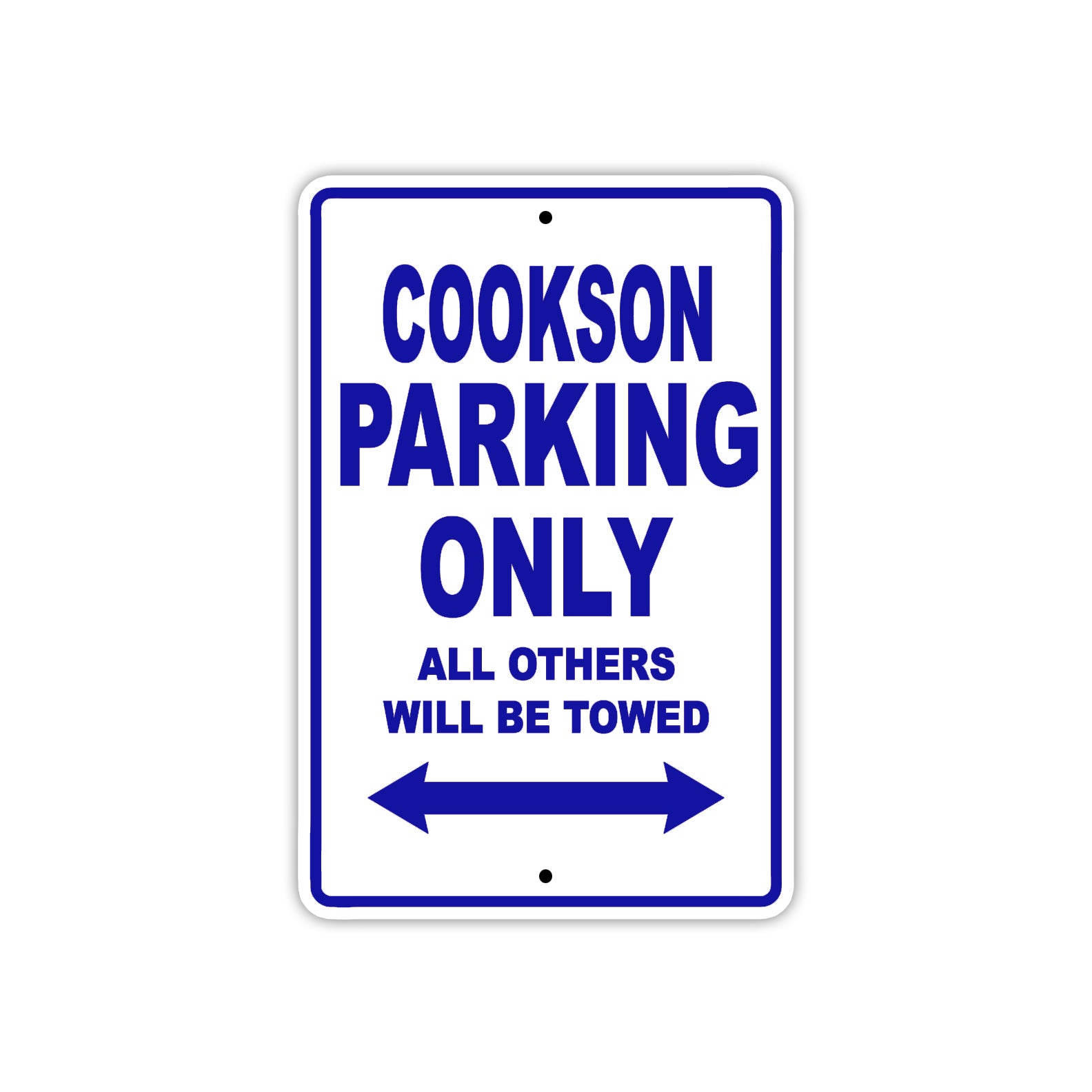 Cookson Boats Parking Only All Others Will Be Towed Sea Ocean Beach Lake Aluminum Metal Sign Plate