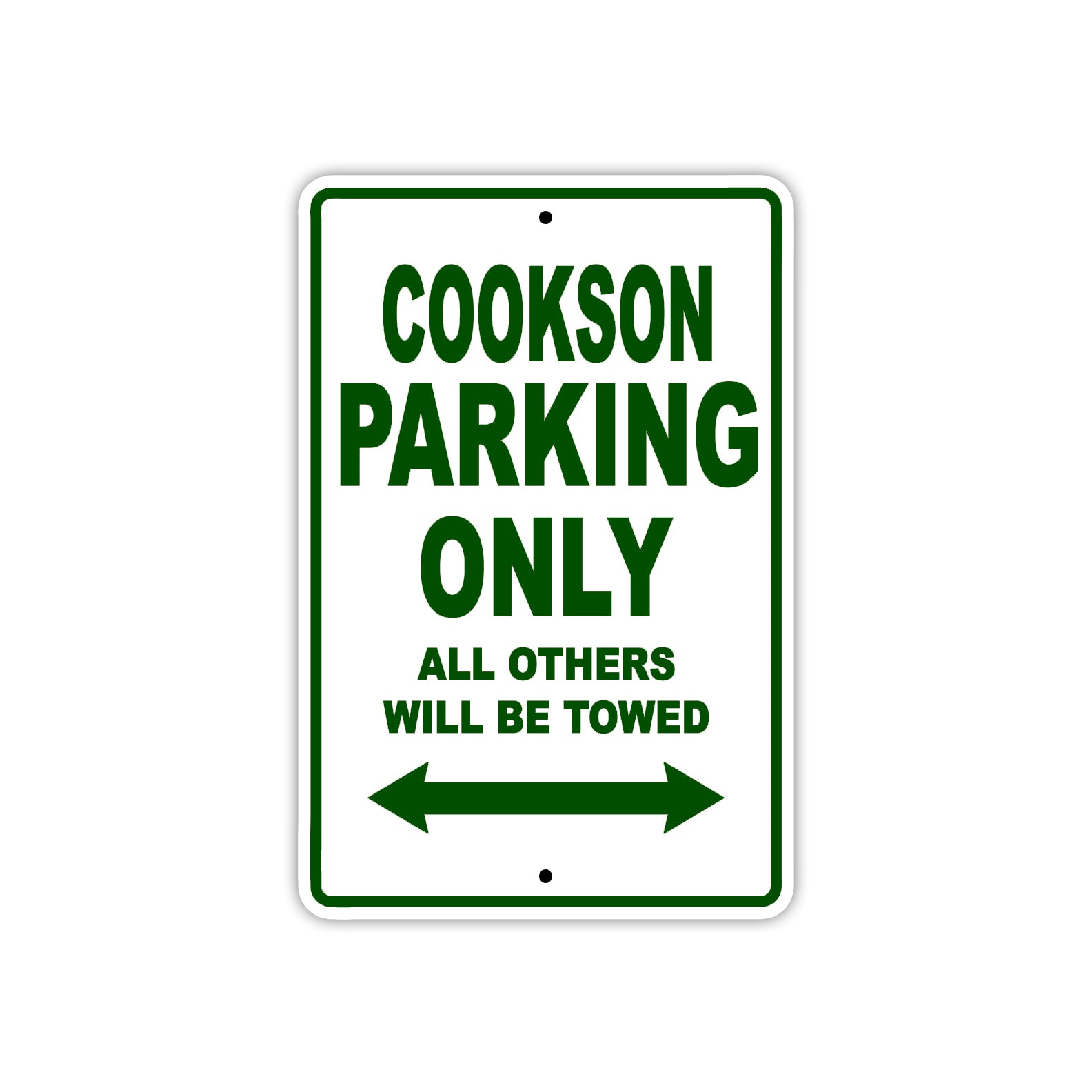 Cookson Boats Parking Only All Others Will Be Towed Sea Ocean Beach Lake Aluminum Metal Sign Plate