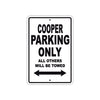 Cooper Boats Parking Only All Others Will Be Towed Sea Ocean Beach Lake Aluminum Metal Sign Plate