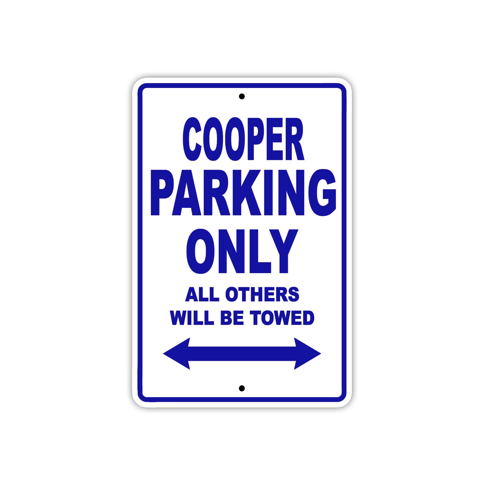 Cooper Boats Parking Only All Others Will Be Towed Sea Ocean Beach Lake Aluminum Metal Sign Plate