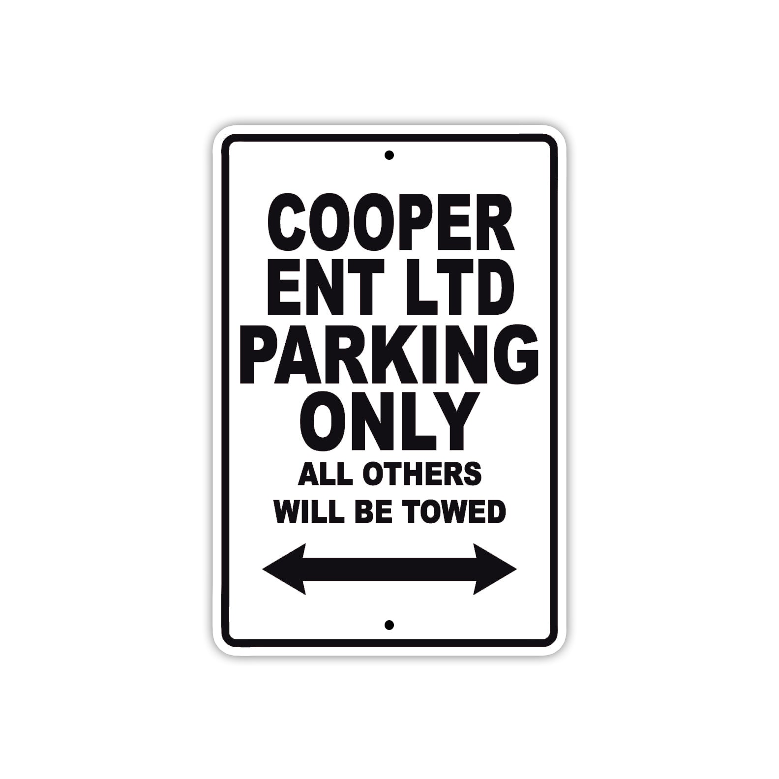Cooper Ent Ltd Boats Parking Only All Others Will Be Towed Sea Ocean Beach Lake Aluminum Metal Sign Plate