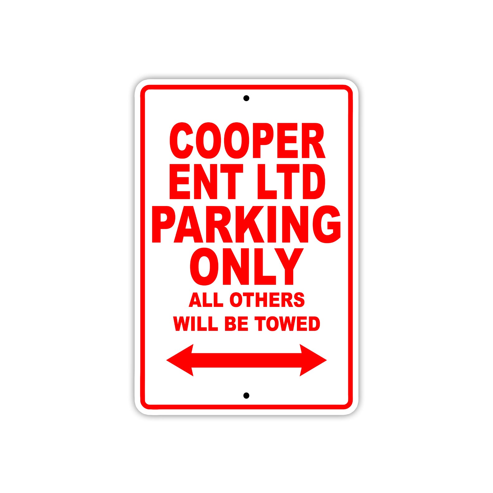 Cooper Ent Ltd Boats Parking Only All Others Will Be Towed Sea Ocean Beach Lake Aluminum Metal Sign Plate