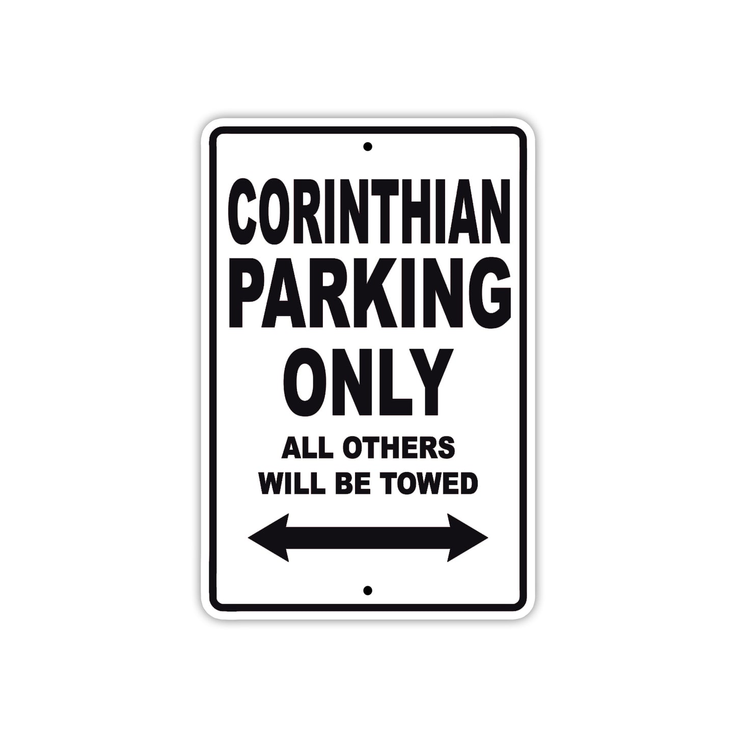 Corinthian Boats Parking Only All Others Will Be Towed Sea Ocean Beach Lake Aluminum Metal Sign Plate