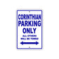 Corinthian Boats Parking Only All Others Will Be Towed Sea Ocean Beach Lake Aluminum Metal Sign Plate
