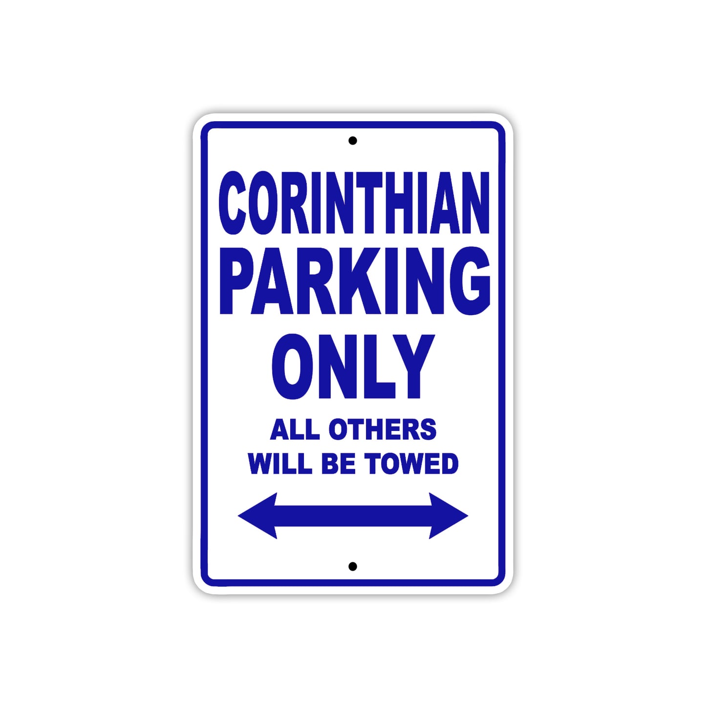 Corinthian Boats Parking Only All Others Will Be Towed Sea Ocean Beach Lake Aluminum Metal Sign Plate