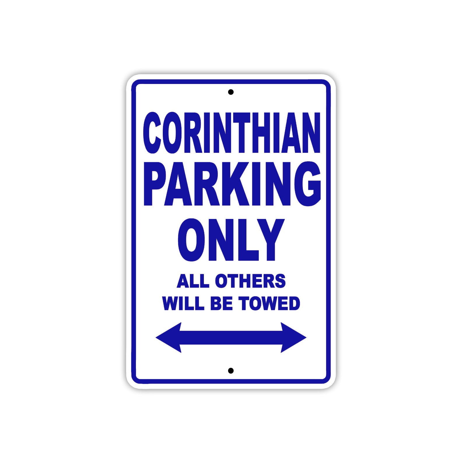 Corinthian Boats Parking Only All Others Will Be Towed Sea Ocean Beach Lake Aluminum Metal Sign Plate