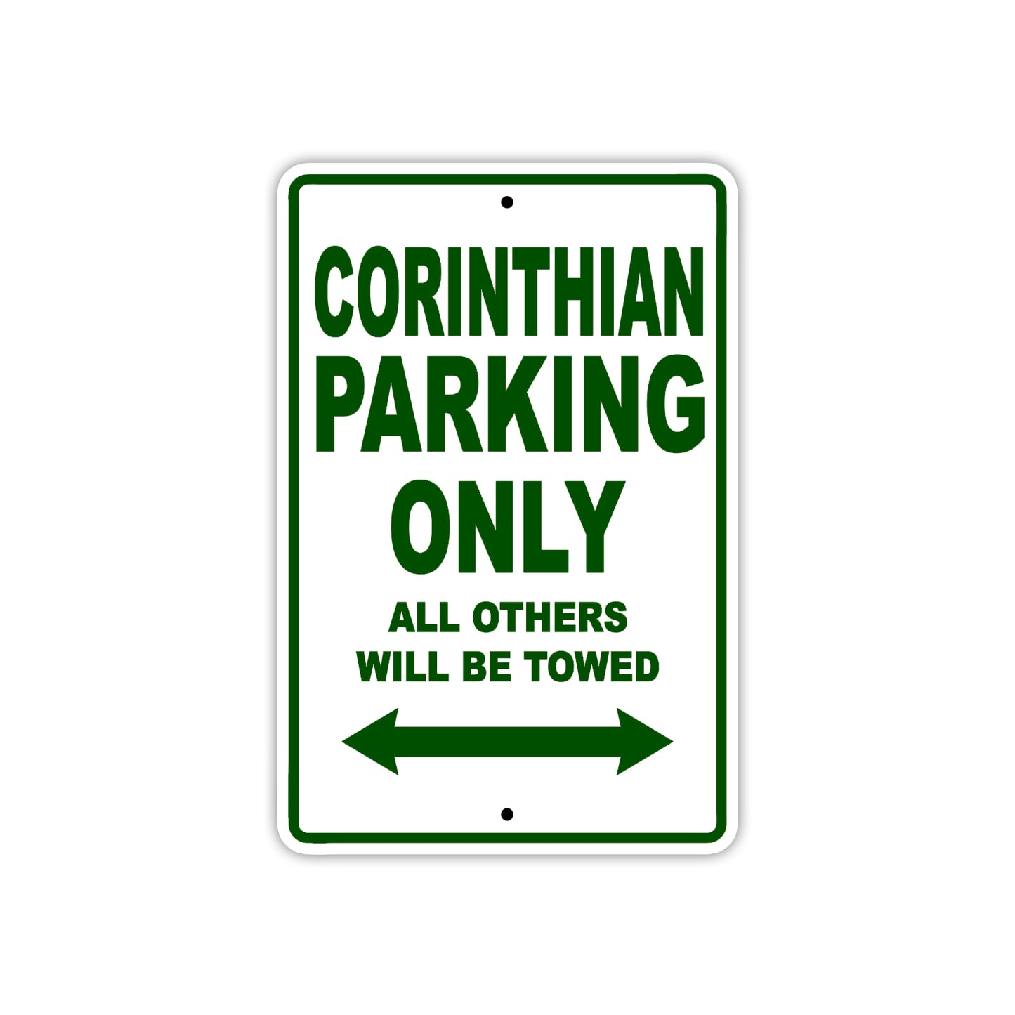 Corinthian Boats Parking Only All Others Will Be Towed Sea Ocean Beach Lake Aluminum Metal Sign Plate