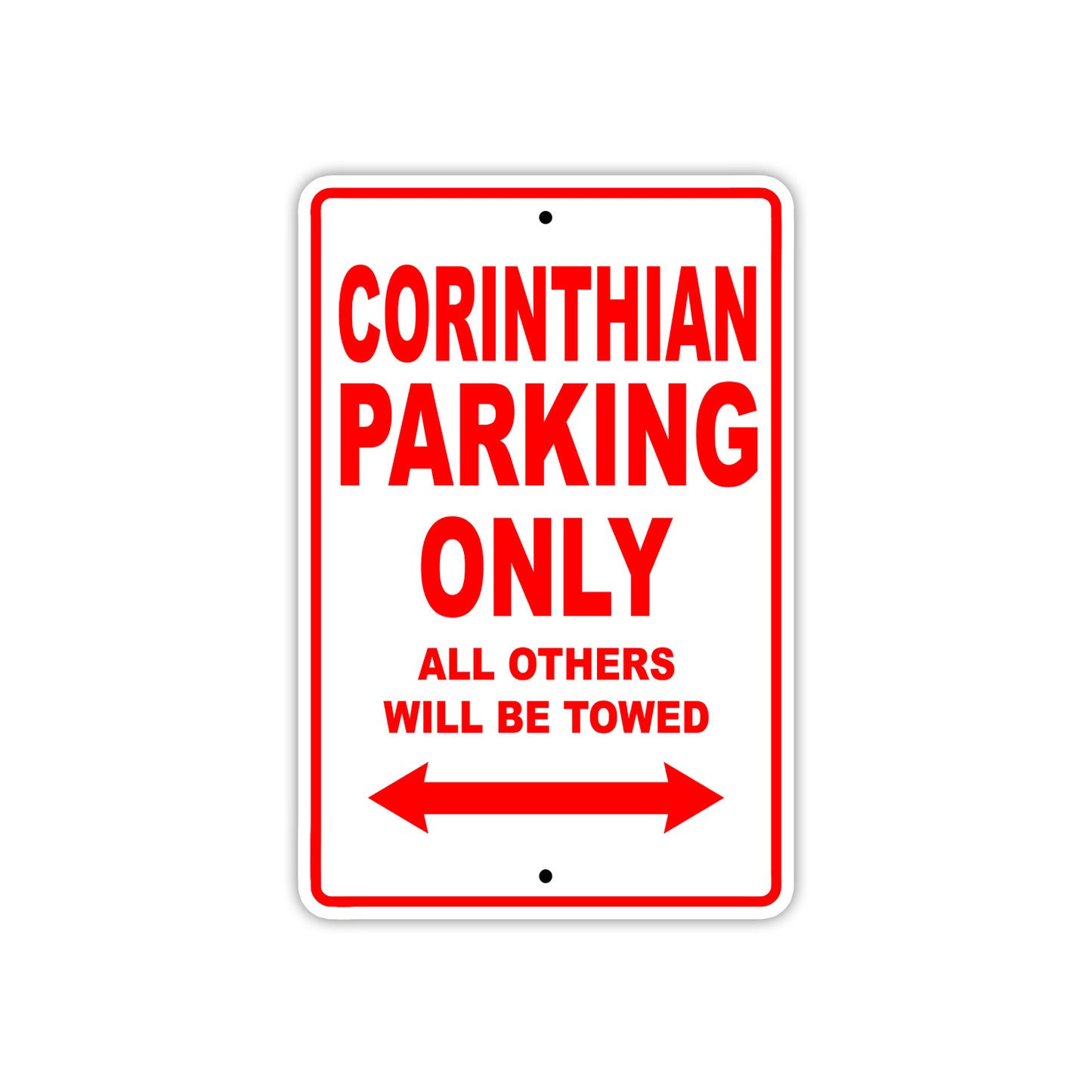 Corinthian Boats Parking Only All Others Will Be Towed Sea Ocean Beach Lake Aluminum Metal Sign Plate