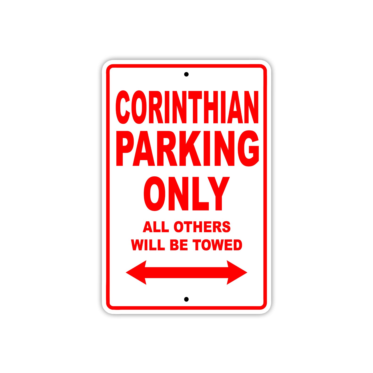 Corinthian Boats Parking Only All Others Will Be Towed Sea Ocean Beach Lake Aluminum Metal Sign Plate
