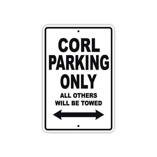 Corl Boats Parking Only All Others Will Be Towed Sea Ocean Beach Lake Aluminum Metal Sign Plate