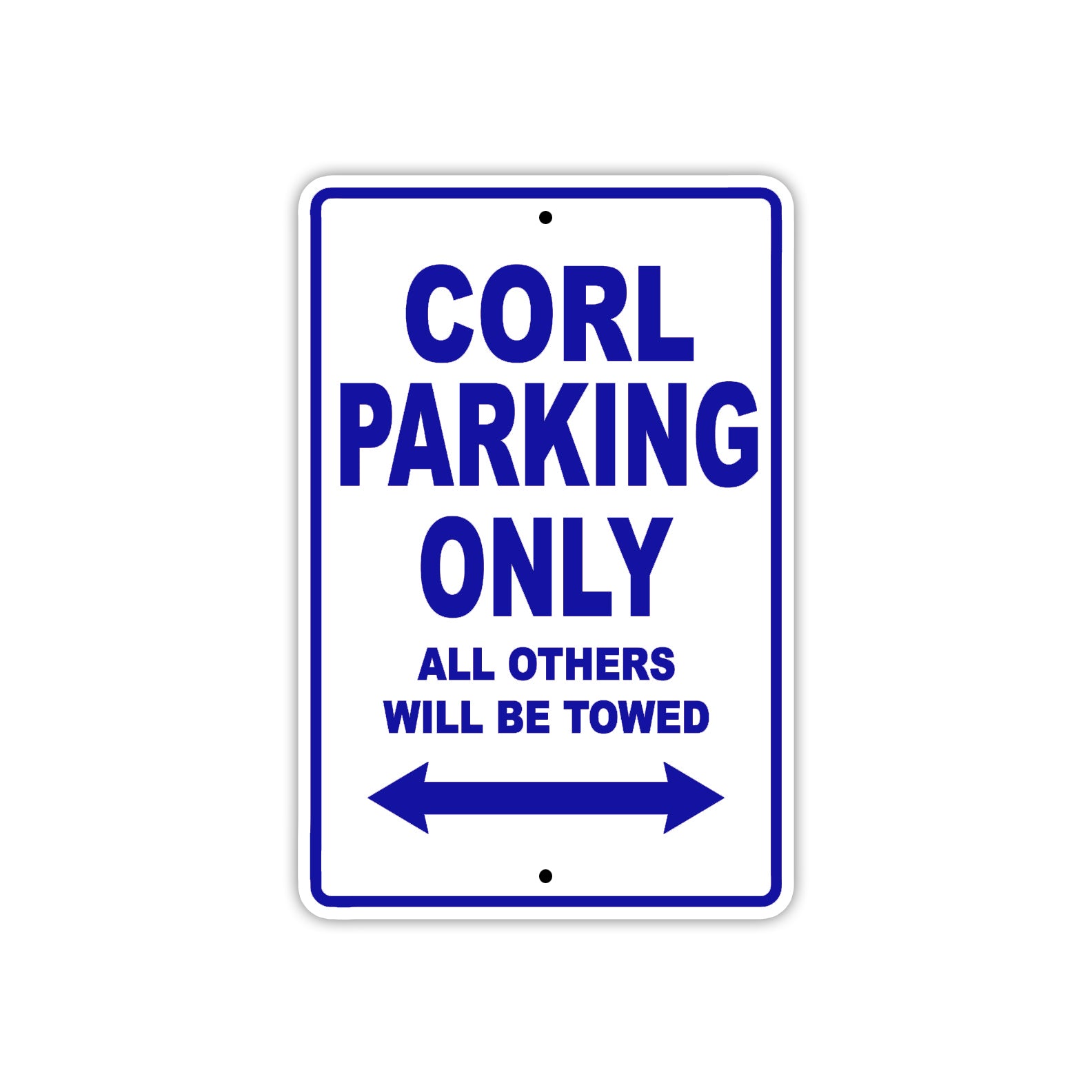 Corl Boats Parking Only All Others Will Be Towed Sea Ocean Beach Lake Aluminum Metal Sign Plate