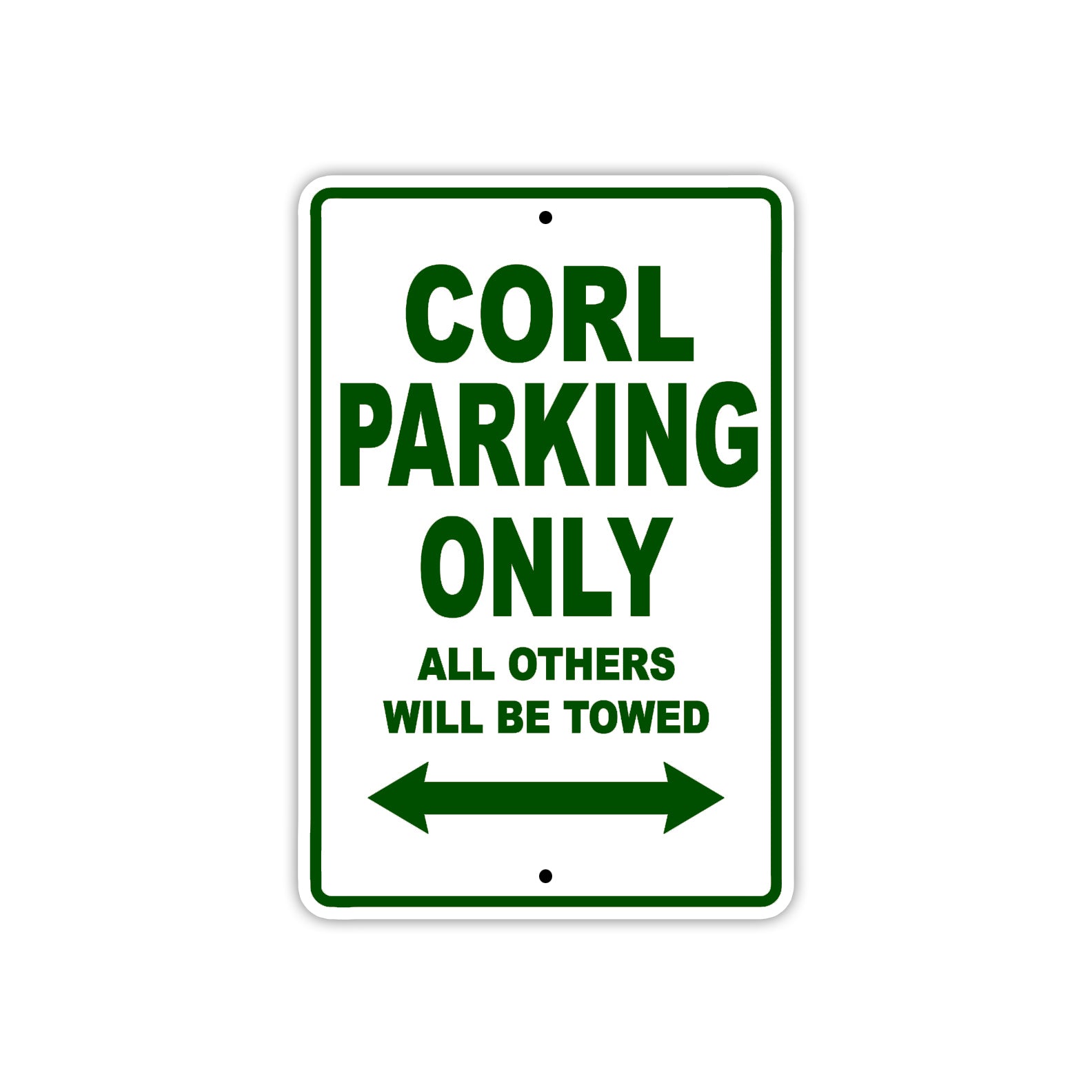 Corl Boats Parking Only All Others Will Be Towed Sea Ocean Beach Lake Aluminum Metal Sign Plate