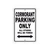 Cormorant Boats Parking Only All Others Will Be Towed Sea Ocean Beach Lake Aluminum Metal Sign Plate