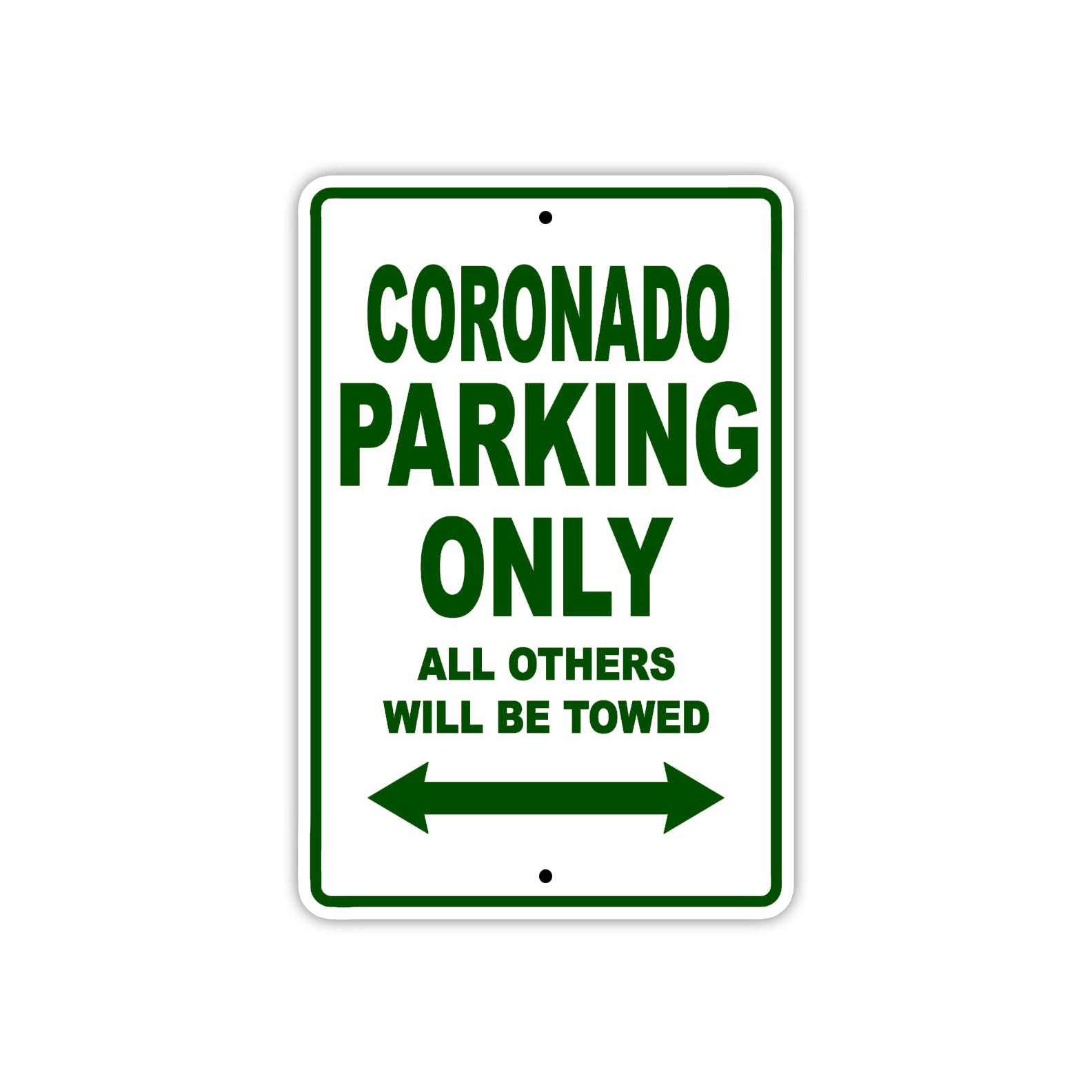 Coronado Boats Parking Only All Others Will Be Towed Sea Ocean Beach Lake Aluminum Metal Sign Plate