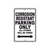 Corrosion Resistant Boats Parking Only All Others Will Be Towed Sea Ocean Beach Lake Aluminum Metal Sign Plate