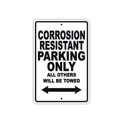 Corrosion Resistant Boats Parking Only All Others Will Be Towed Sea Ocean Beach Lake Aluminum Metal Sign Plate