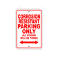 Corrosion Resistant Boats Parking Only All Others Will Be Towed Sea Ocean Beach Lake Aluminum Metal Sign Plate