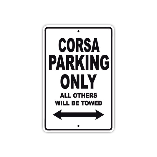 Corsa Boats Parking Only All Others Will Be Towed Sea Ocean Beach Lake Aluminum Metal Sign Plate