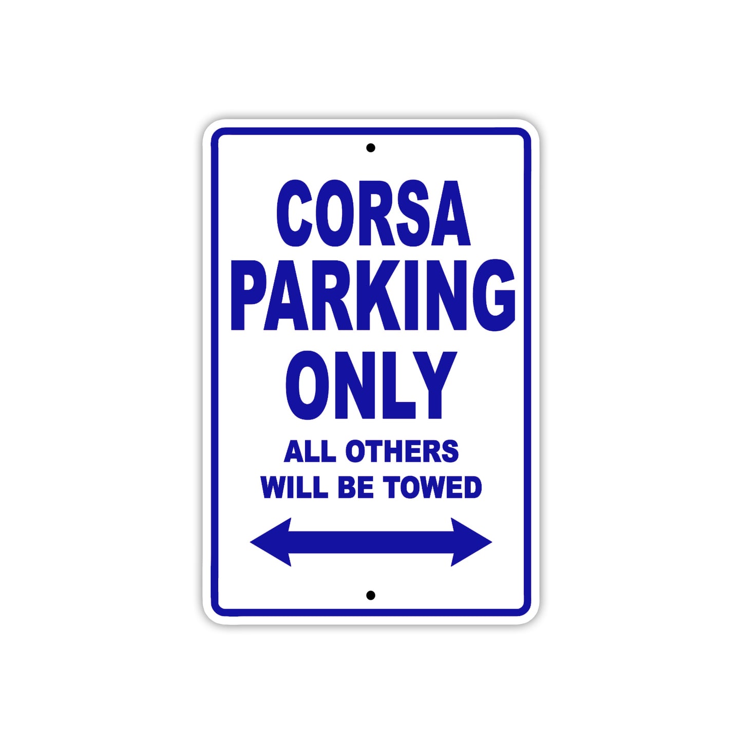 Corsa Boats Parking Only All Others Will Be Towed Sea Ocean Beach Lake Aluminum Metal Sign Plate