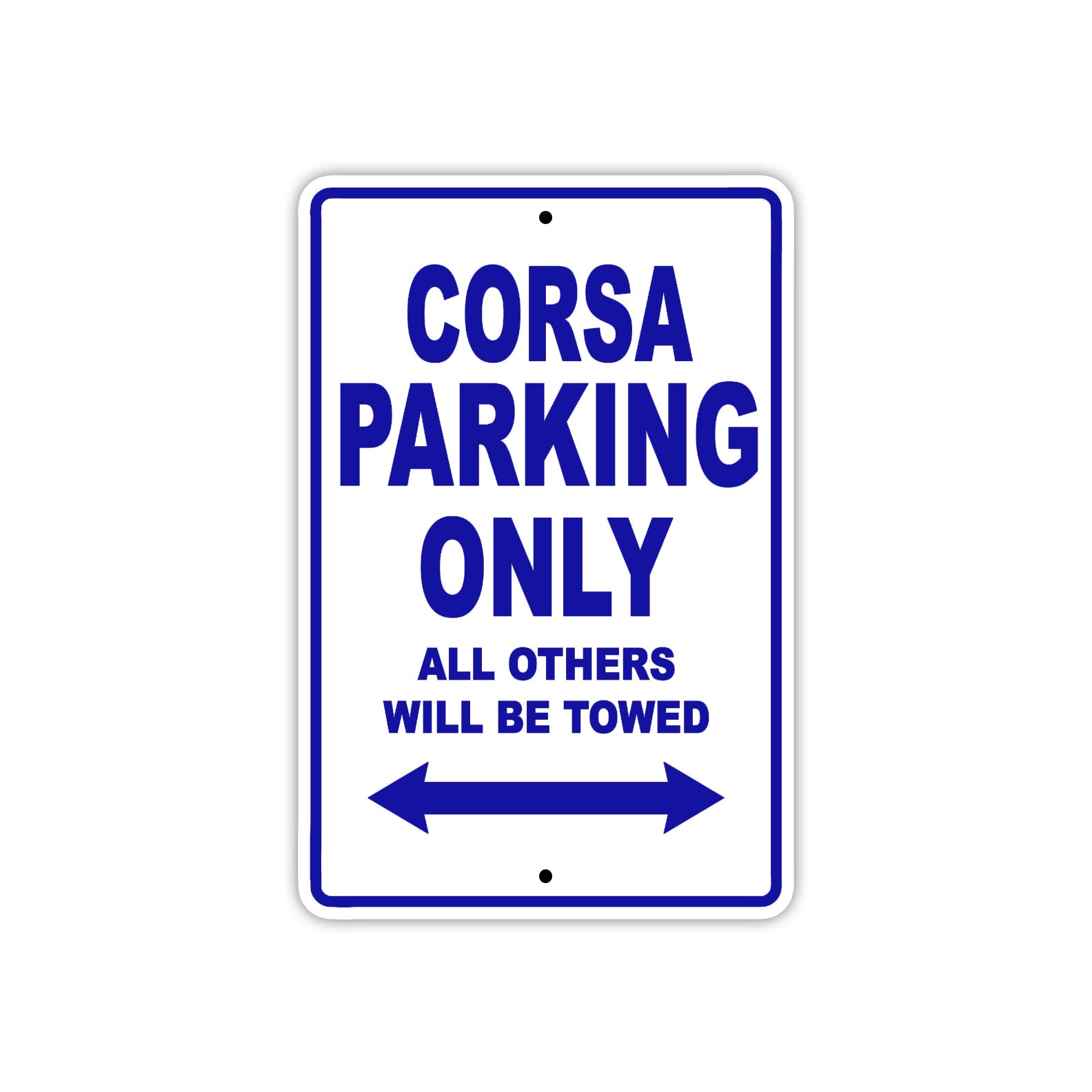 Corsa Boats Parking Only All Others Will Be Towed Sea Ocean Beach Lake Aluminum Metal Sign Plate