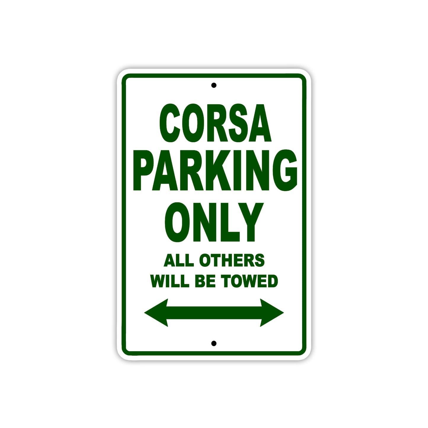 Corsa Boats Parking Only All Others Will Be Towed Sea Ocean Beach Lake Aluminum Metal Sign Plate