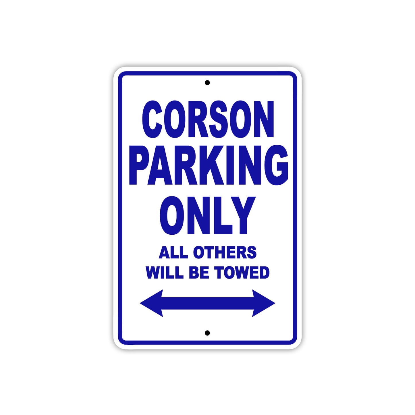 Corson Boats Parking Only All Others Will Be Towed Sea Ocean Beach Lake Aluminum Metal Sign Plate