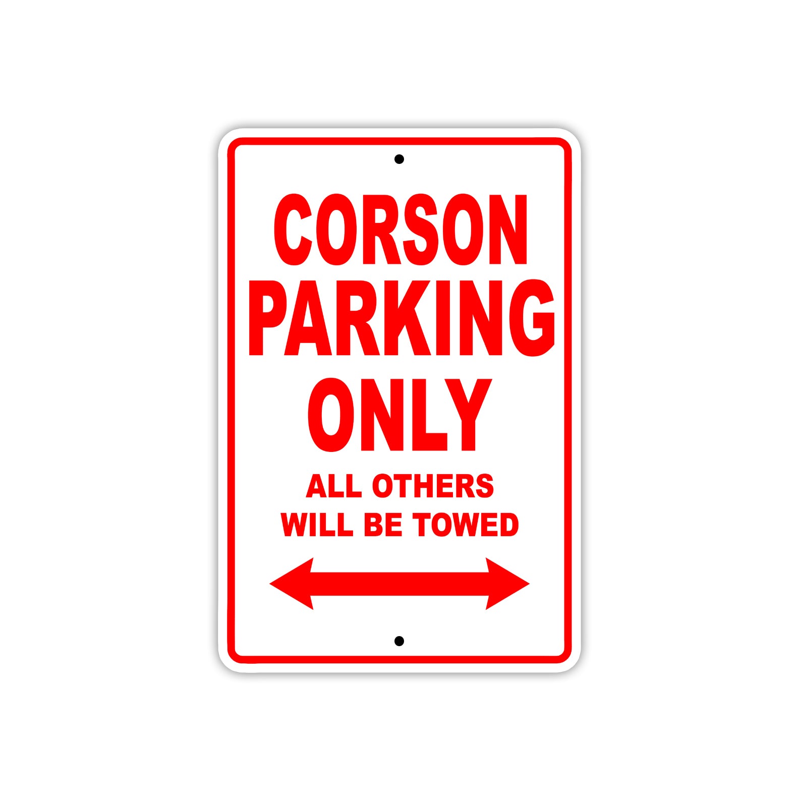 Corson Boats Parking Only All Others Will Be Towed Sea Ocean Beach Lake Aluminum Metal Sign Plate