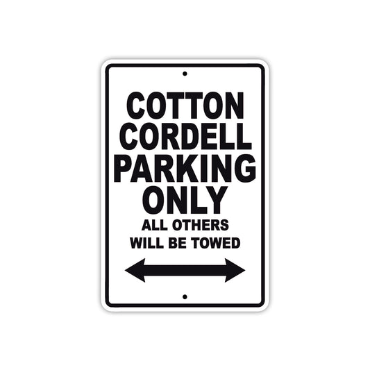 Cotton Cordell Boats Parking Only All Others Will Be Towed Sea Ocean Beach Lake Aluminum Metal Sign Plate