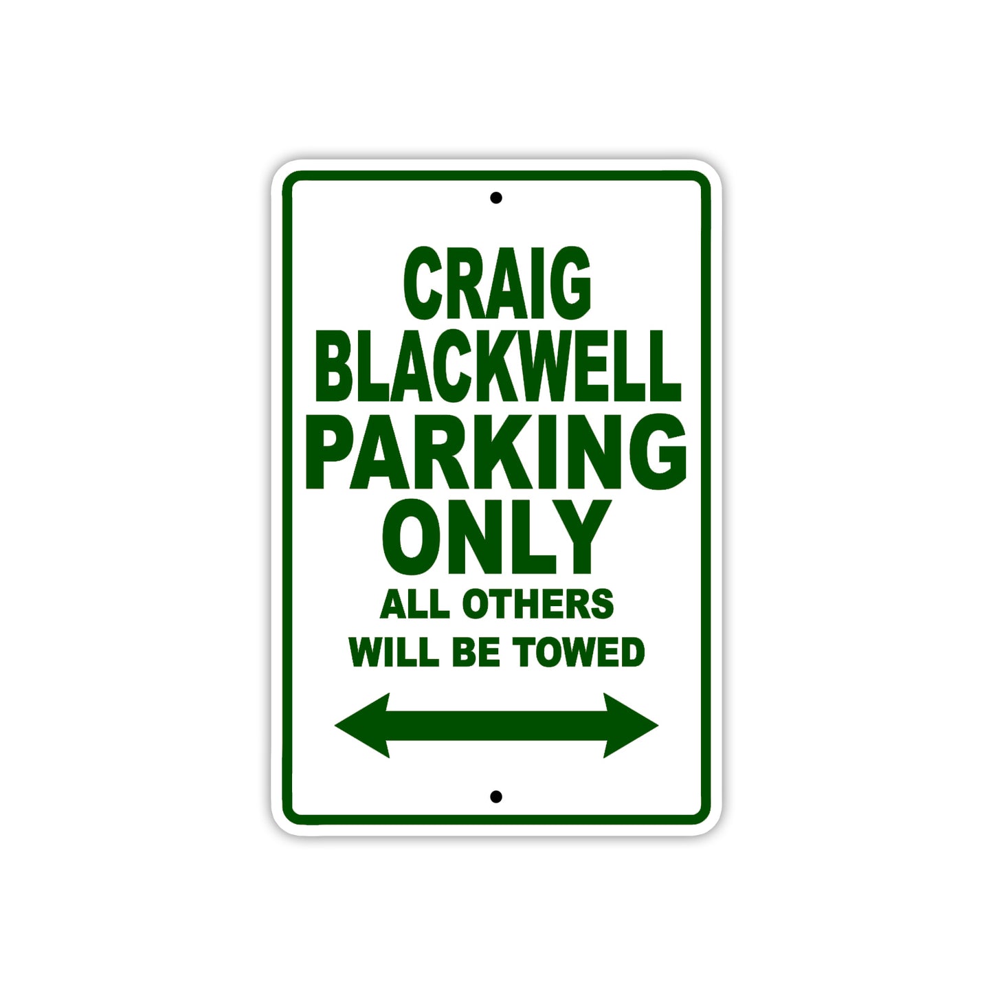 Craig Blackwell Boats Parking Only All Others Will Be Towed Sea Ocean Beach Lake Aluminum Metal Sign Plate