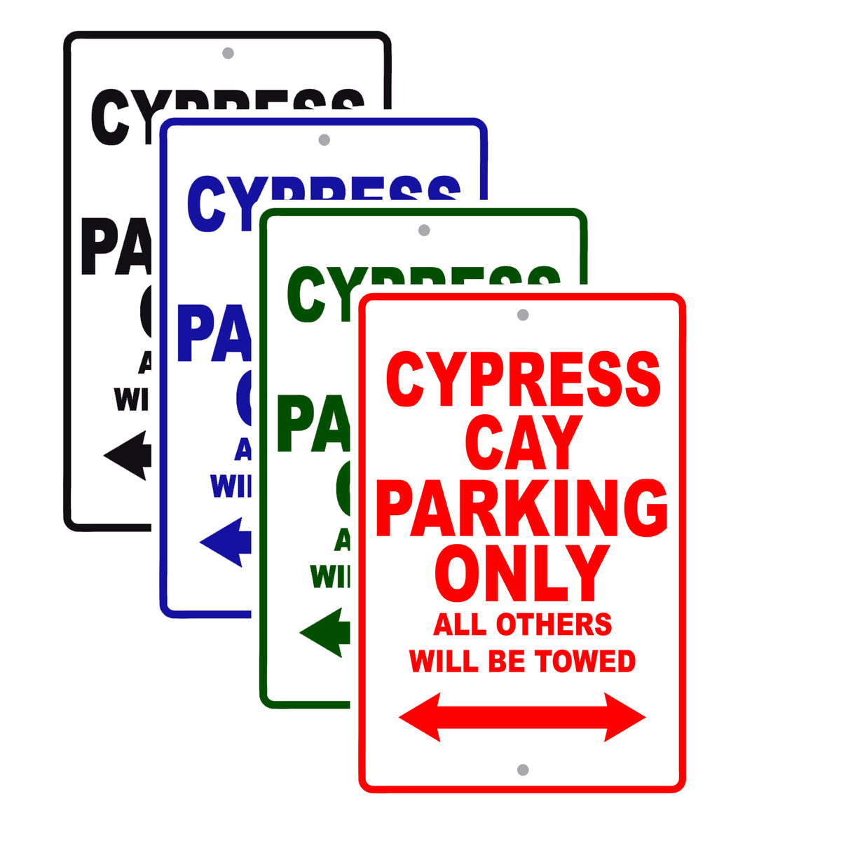 Cypress Cay Parking Only All Others Will Be Towed | Aluminum Boat ...