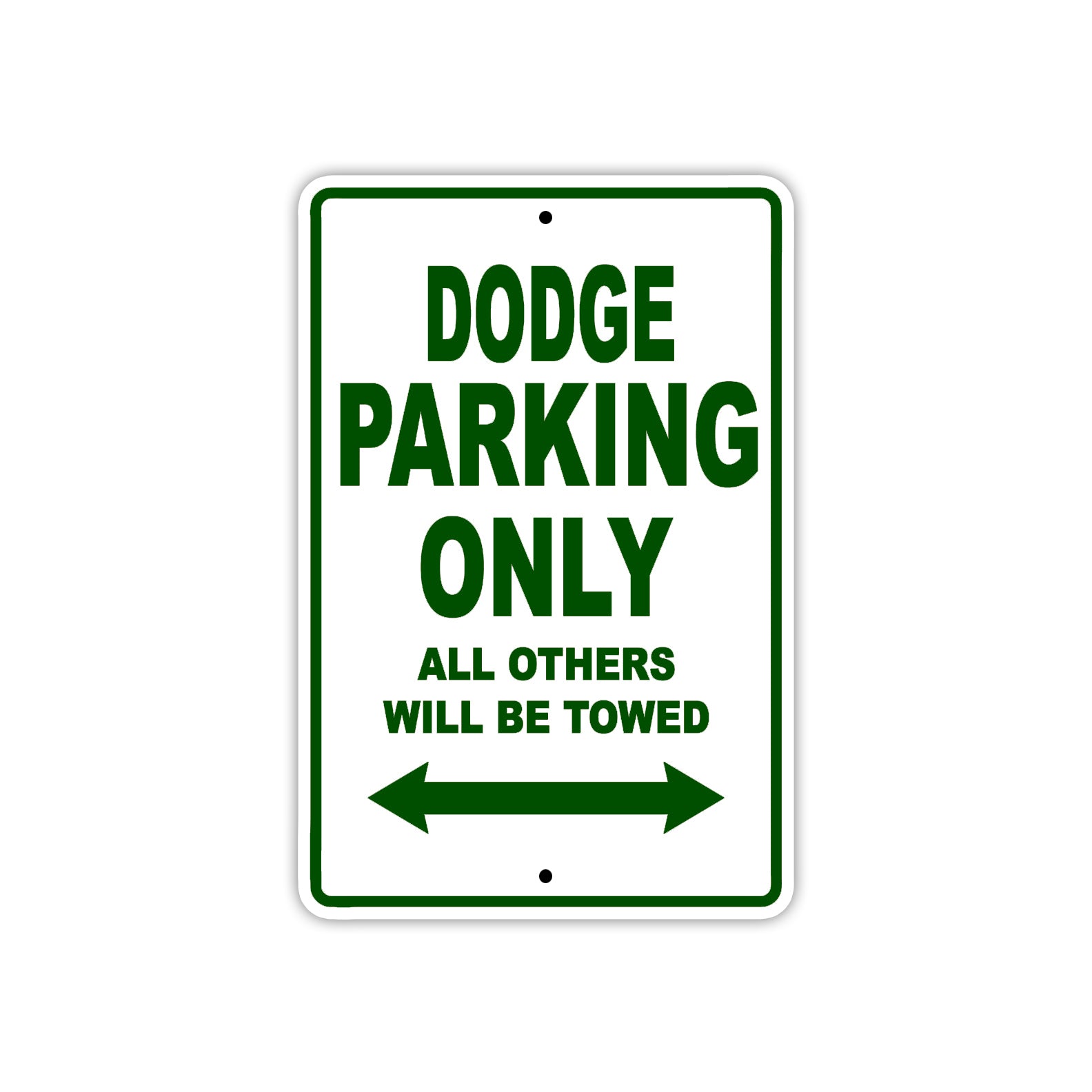 Dodge Parking Only All Others Will Be Towed Sea Ocean Beach Lake Boat Aluminum Metal Sign Plate