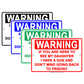 Warning If You Are Here To See My Daughter I Have A Gun Father Alert Beware Funny Joke Aluminum Sign