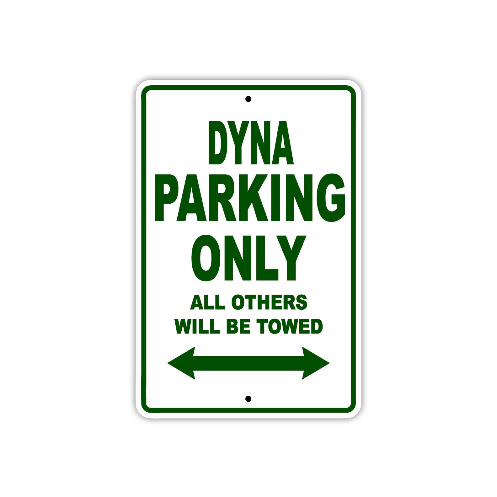 Dyna Parking Only All Others Will Be Towed Sea Ocean Beach Lake Boat Aluminum Metal Sign Plate