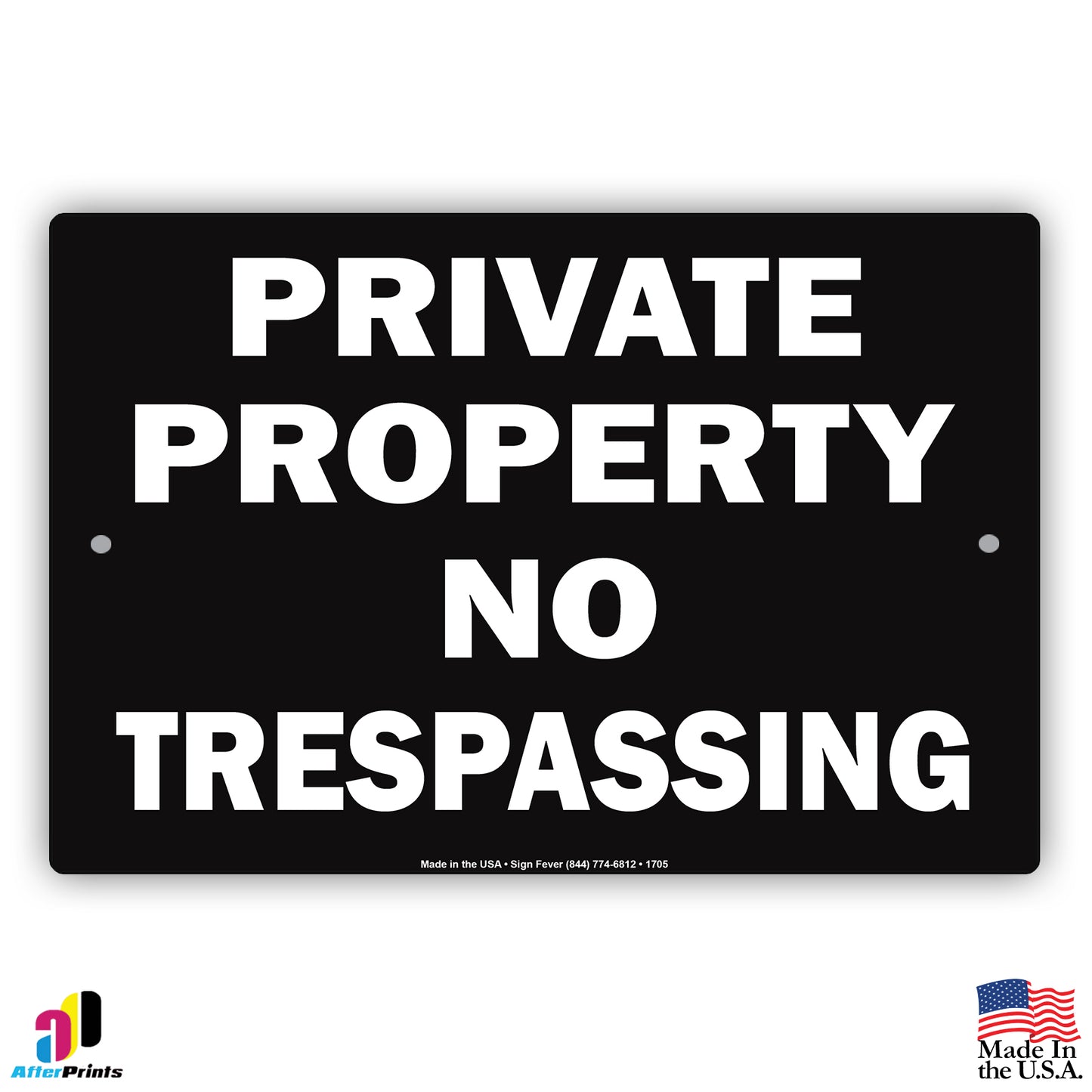 Private Property No Trespassing Sign