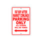 Fat Boy After Market Cowlings Parking Only All Others Will Be Towed Sea Ocean Beach Lake Boat Aluminum Metal Sign Plate